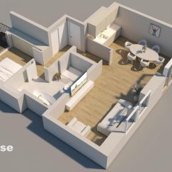 Penthouse-3D-Visualisierung